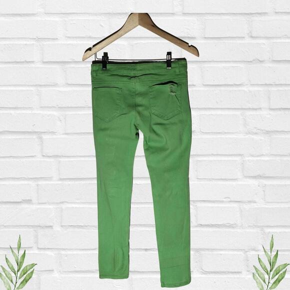Emperial Green Lime Ripped Skinny Women's Jeans‎ Size 5 Size S. - Picture 5 of 17